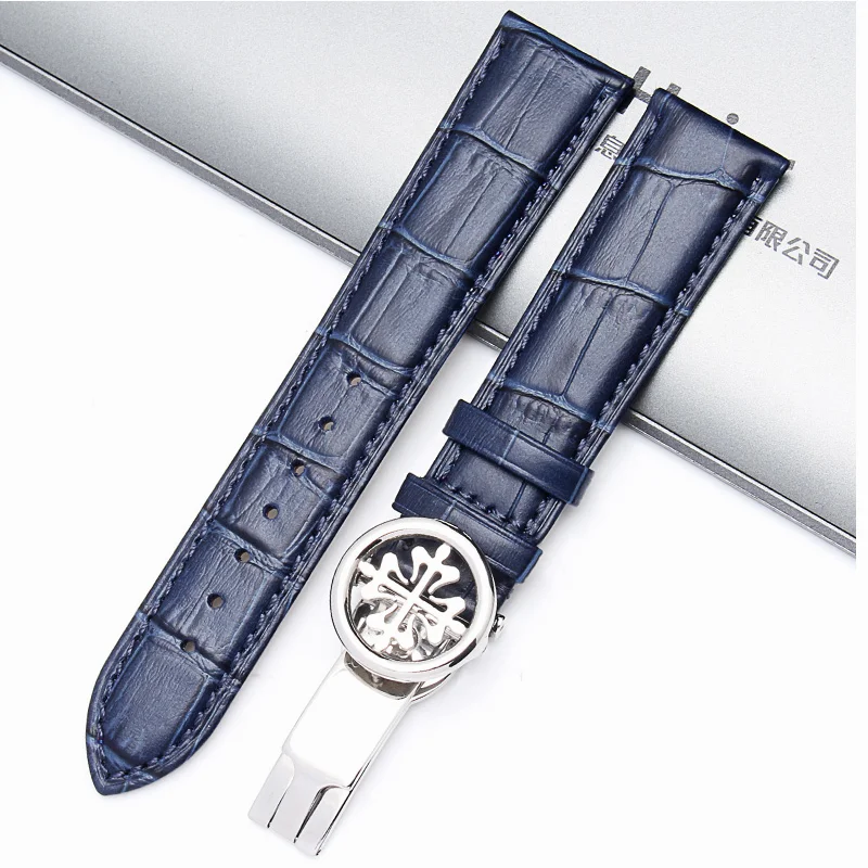 BRETA подходит для patek philpe кожаный ремешок для часов pp Складной лук 19mm20mm21mm22mm мужской ремешок для часов