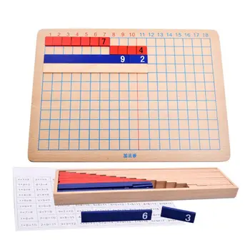 

1 Set Montessori Addition and Subtraction Wooden Panel Toys Calculus Mathematics Kids
