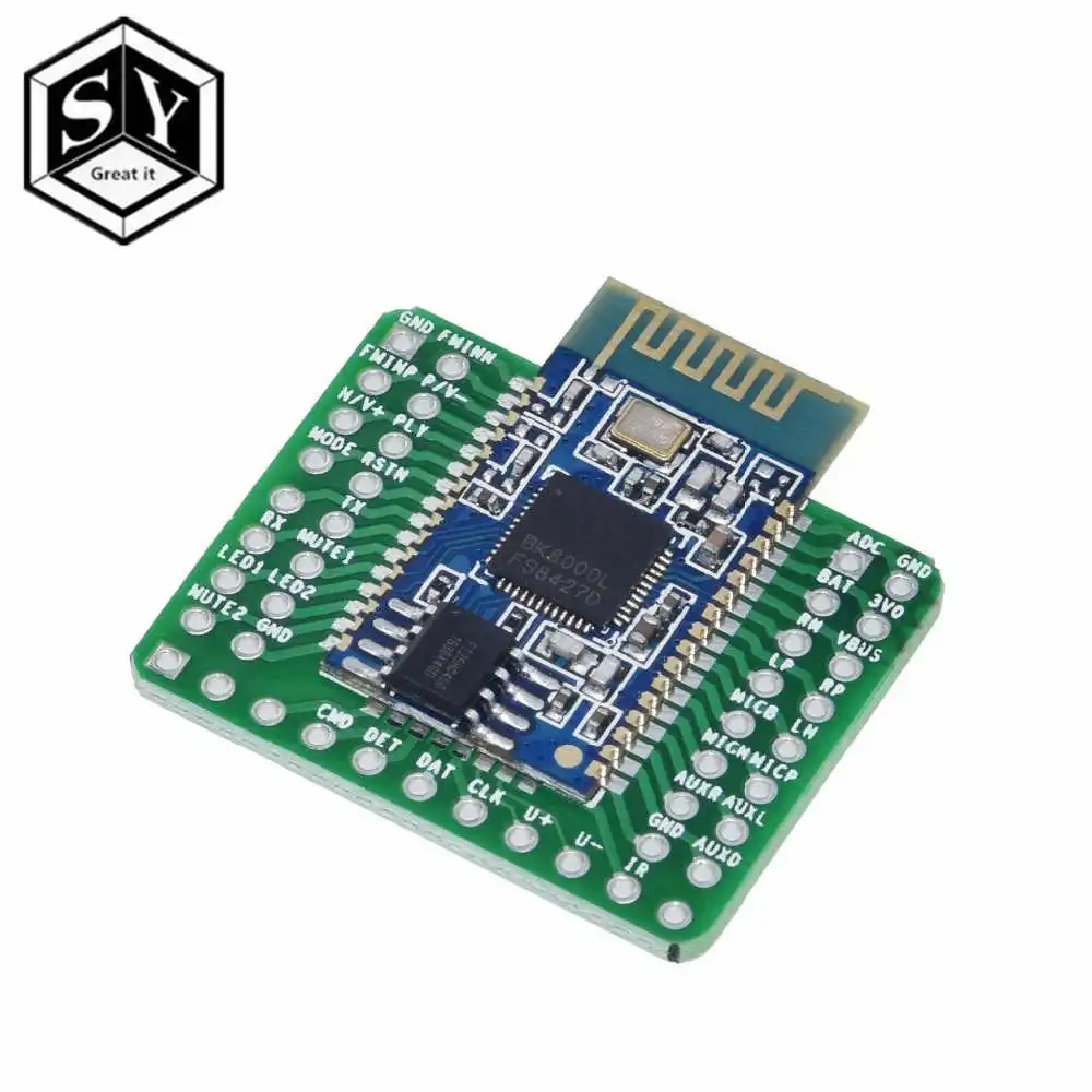 1 шт. Bluetooth стерео аудио модуль передачи BK8000L AT команды SPP Bluetooth динамик усилитель DIY - Цвет: 1 set no weld
