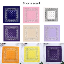 Хип-хоп хлопковая бандана квадратный шарф 55 см* 55 см черная красная повязка на голову с узором «турецкий огурец» с принтом для женщин/мужчин/мальчиков/девочек одежда аксессуары