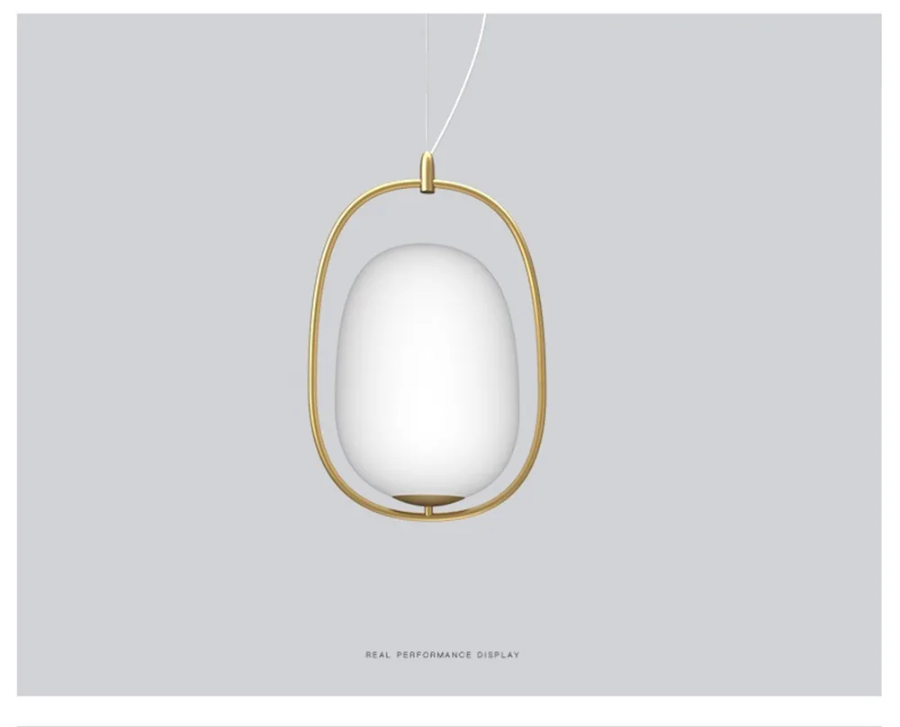 Loft Decor Post Modern LED Pendant Light Iron Gold Circle Glass Hanging Lamp Dining Room Indoor Lighting Fixtures Hanglamp (15)