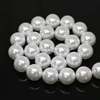 High quality white imitation shell pearl round bead 4,6,8,10,12,14mm fit diy women necklace bracelet jewelry making 15inch B1604 ► Photo 2/5