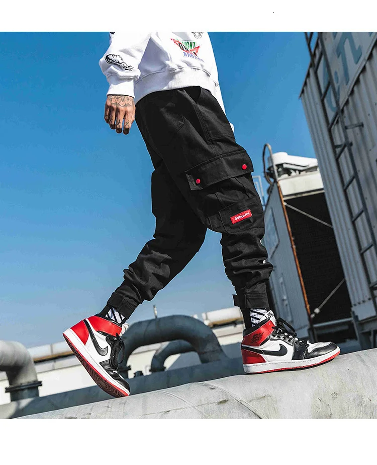 EWQ/Joggers Ankel-length камуфляжные штаны мужские японские спортивные штаны с карманами мужские корейские штаны спортивные штаны в стиле хип-хоп 4XL Tide 9A382