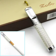 ZOBO винтажная Серебряная сетка Zobo столб-тип фильтрации сигарет держатель 24KGP инструмент для курения табака