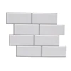 Vividtiles Thicker Peel And Stick Premium Wall Tiles White Subway Design For Bathroom Shower Kitchen Backsplash - 5 Pieces Pack ► Photo 1/6