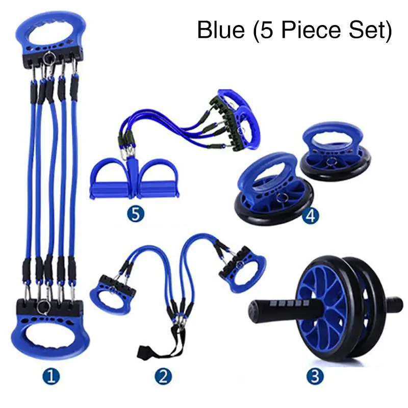 

Fitness Equipment Set Accessory Chest Equipment Wrist Grip Wheel Push-up Bracket Mat Exercise Fitness Equipment 3/5 Piece Set