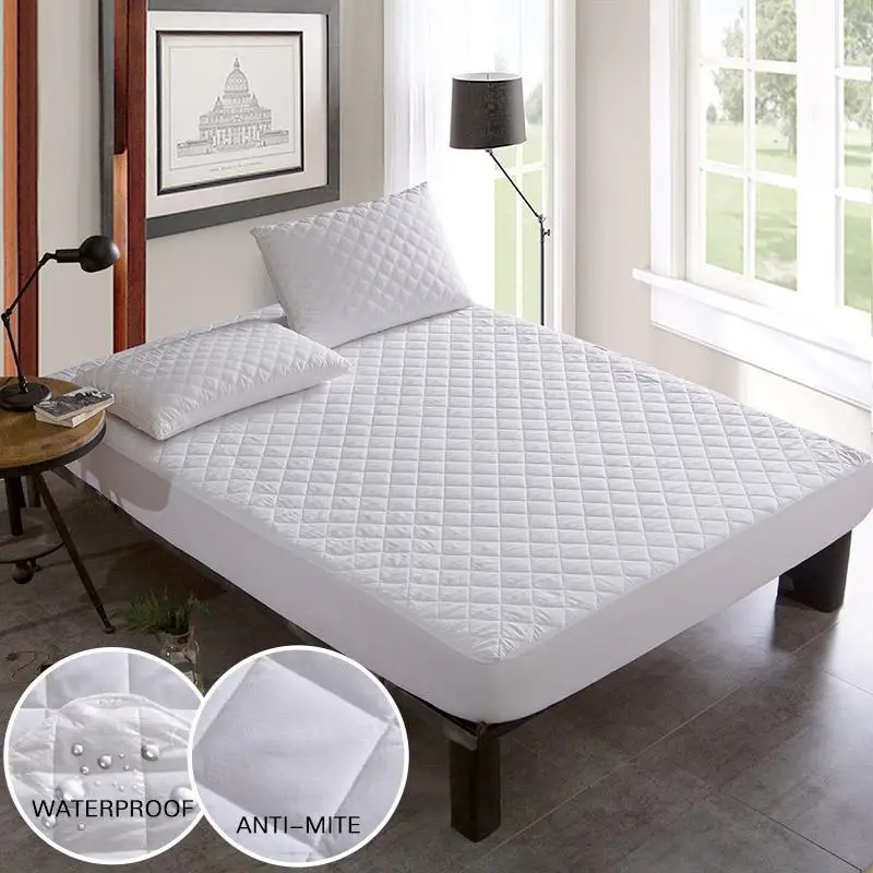 52 Bed Cover Brushed Fabric Quilted Mattress Protector Waterproof