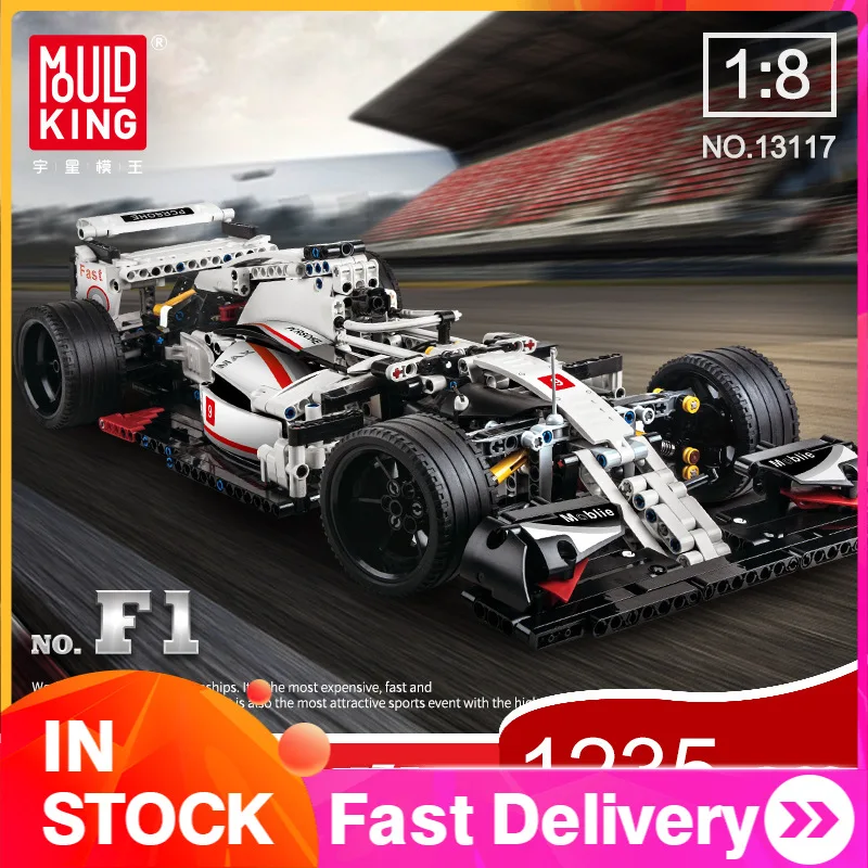 

13117 1235pcs Mould King Technic Series 911 Formula-F1 car Model Building Blocks brick kids toys MOC-31313