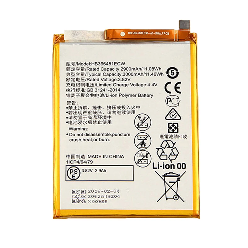 Аккумулятор HB366481ECW для huawei honor 8 honor 8 lite honor 5C Ascend P9 huawei P10 P9 Lite G9 3000 мАч+ USB кабель+ набор инструментов