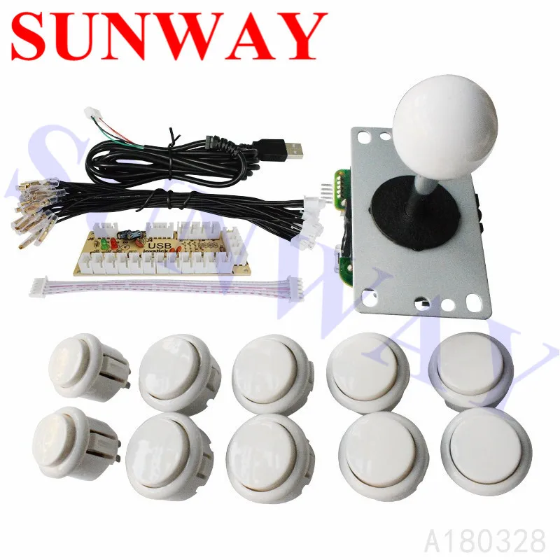 DIY Arcade Spiel Taste und Joystick Controller Kit für Rapsberry Pi und Windows 5Pin Joystick und 10 Push Tasten DIY Arcade Spiel Taste und Joystick Controller Kit für Rapsberry Pi und Windows 5Pin Joystick und 10 Push Tasten