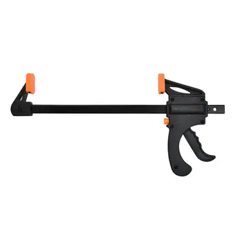 

4 inch Wood Working Bar Clamp Quick Ratchet Release Speed Squeeze F-type Clip Manual Spreader Gadget DIY Hand Tool
