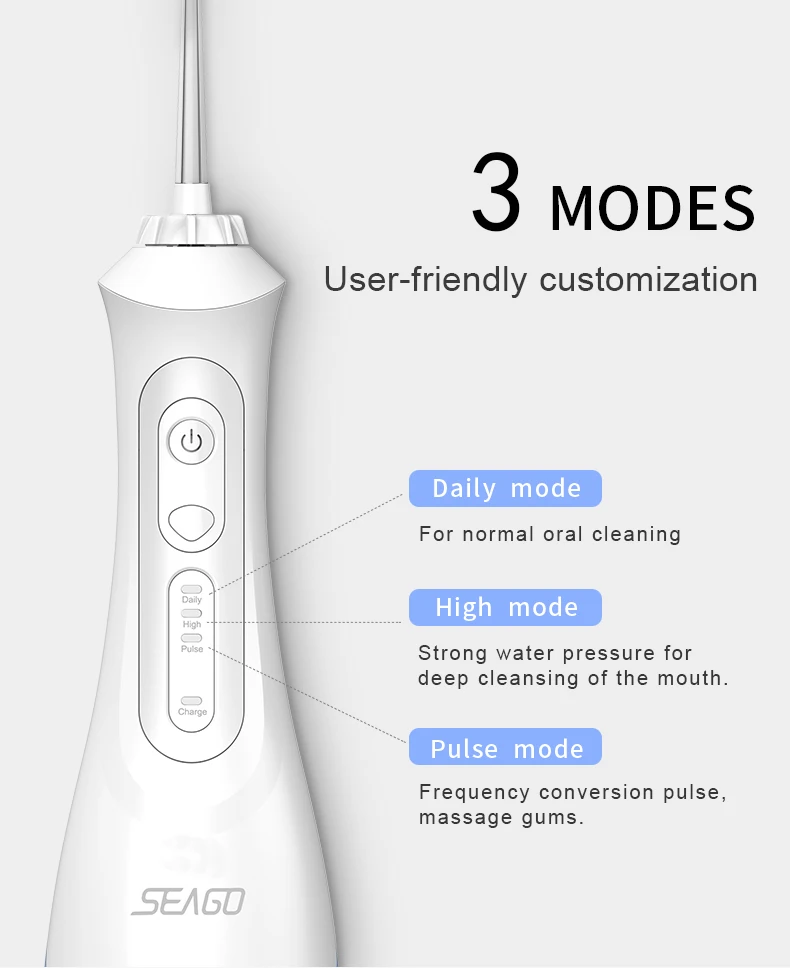 Seago novo irrigador oral portátil de água