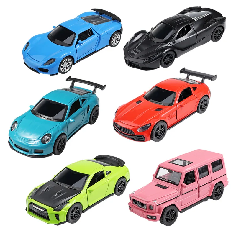

Mini Pull Back Car Action Figure Toys Simulation Metal Diecast Sportcar Collections Super Racing Vehicle Model Birthday Gifts