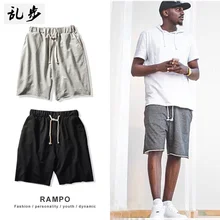 Однотонные японские мужские шорты, Повседневные Спортивные Компрессионные шорты с эластичной резинкой на талии, спортивные штаны, уличная одежда в стиле хип-хоп, мужская одежда CC50DK30