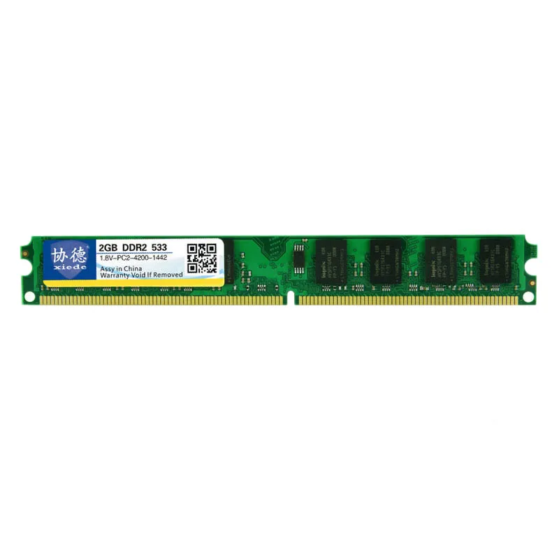 Xiede 2 шт. настольный компьютер оперативная память модуль Ddr2 533 Pc2-4200 240Pin Dimm 533 МГц для Intel/Amd, X015 2 ГБ и X014 1 Гб