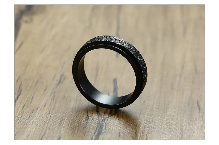 Vnox панк Spinner двухслойные кольца для мужчин 6 мм Пескоструйный нержавеющая сталь свадебные наборы палец Анель Подарки для него