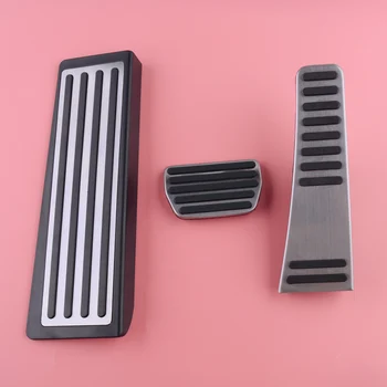 

CITALL 3pcs Foot Rest Dead Gas Fuel Brake Pedal Cover Fit for Volvo S60 V60 S90 V90 2019-2020