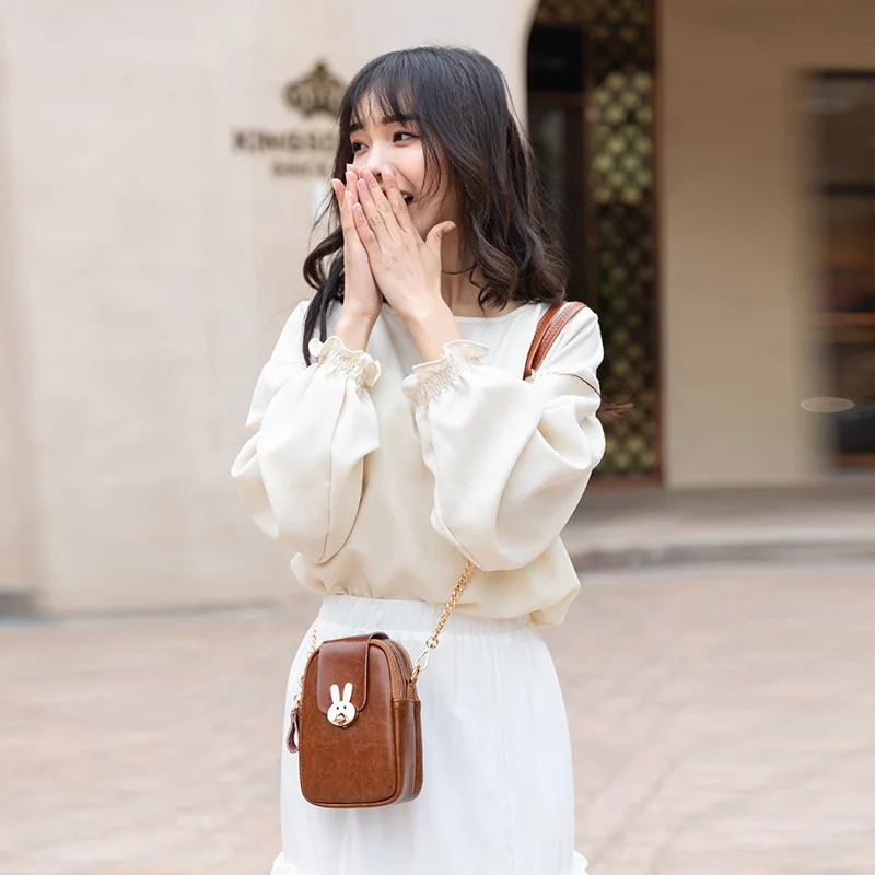 

2019 New Ladies Handbag Mini Messenger Bag Tote mobile phone bag Wallet Women PU Leather Fashion Shoulder Bag Coin Wallet