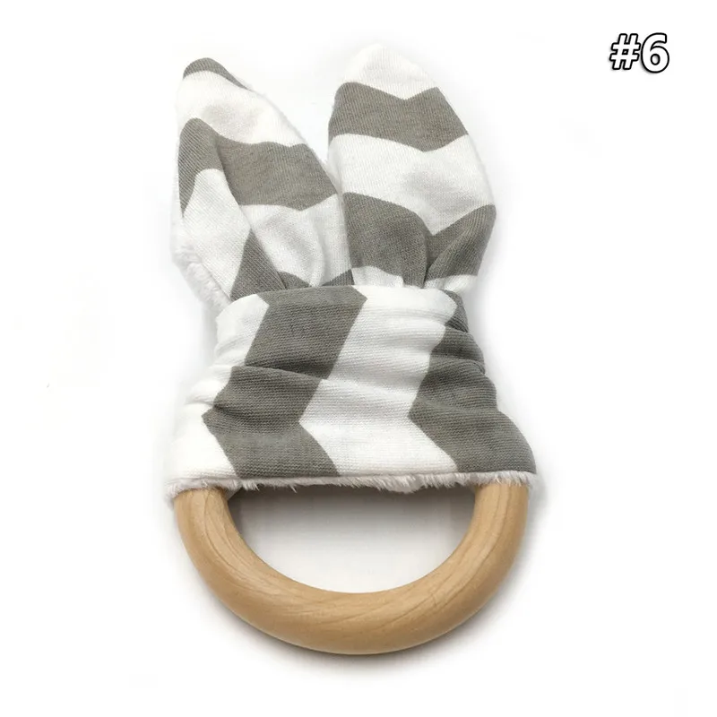 wood teether 6 DIY детские деревянные грызунок в форме уха пищевой бук безопасный органический деревянный цепь 3C Сертификация деревянная детская игрушка-погремушка подарок для новорожденных - Цвет: wood teether 6