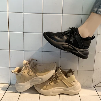 

ins daddy shoes women's 2019 new autumn net red wild casual sports shoes student thick bottom increased elastic women's shoes