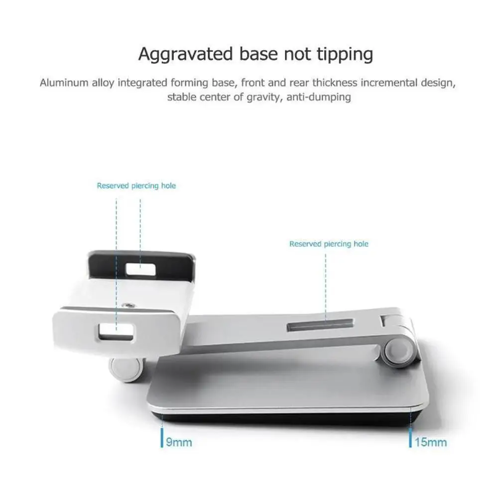Group Vertical Регулируемый Настольный держатель из алюминиевого сплава для 7-1" планшетных смартфонов складной держатель Подставка для планшета кронштейн d25