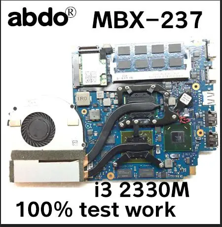 Подходит для SONY PCG-41217T 41216W 41215T VPCSA-113T Материнская плата ноутбука MBX-237 i3 2330M совместима с 13,3-дюймовым ЖК-экраном