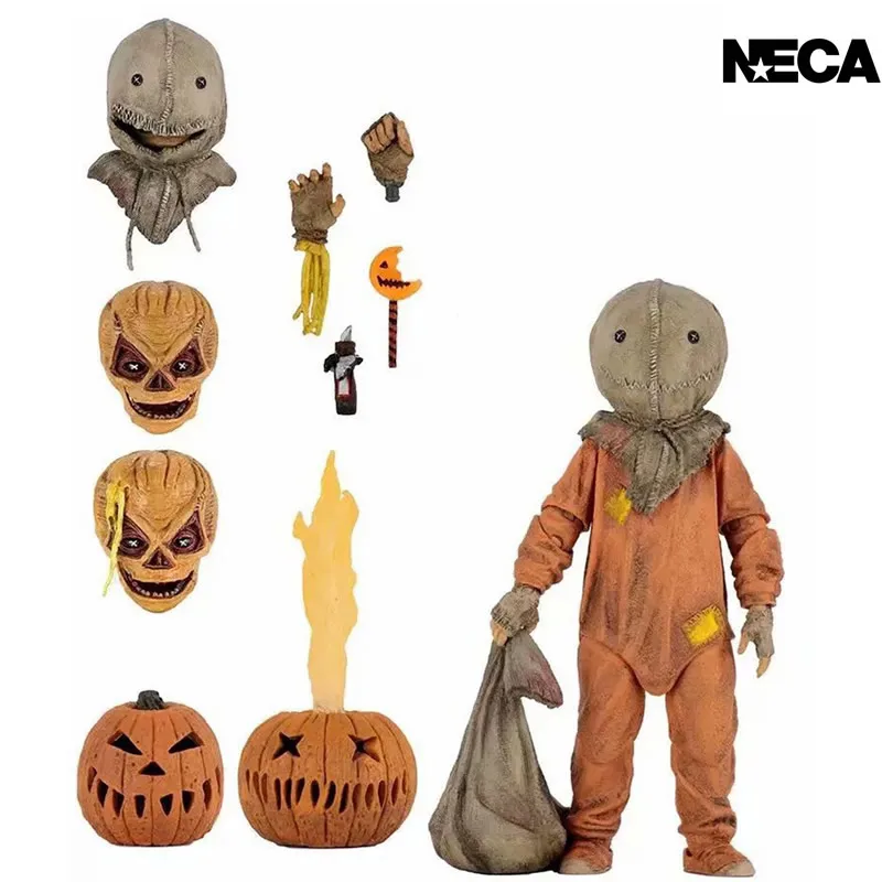 NECA экшн-фигурка 56048 7 дюймов не беспорядок с детьми Sam Хэллоуин Тыква Человек