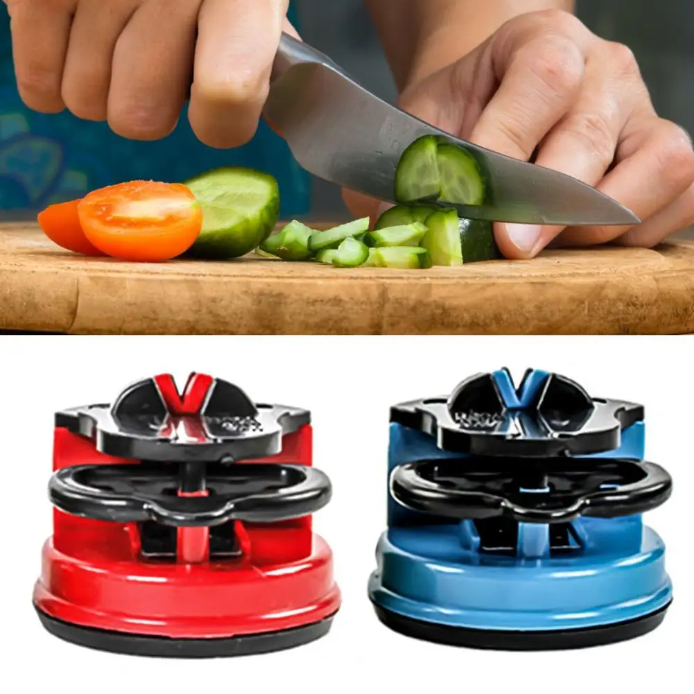 Knife Sharpeners Mini Knife Sharpener with Suction Base Pocket Sharpeners Tool Household Positioning Sharpener