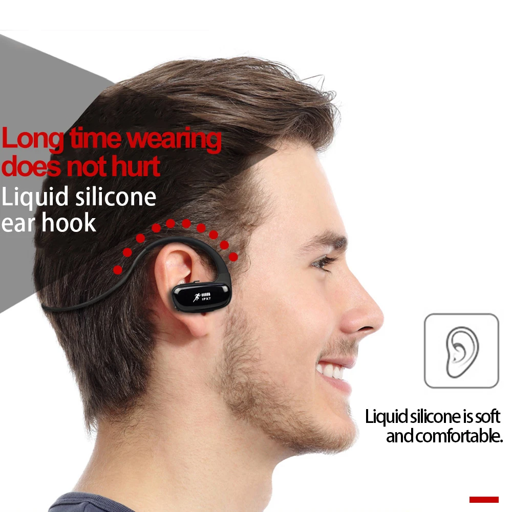 AptX Bluetooth наушники IPX7 водонепроницаемые беспроводные наушники 16 Гб памяти mp3-плеер наушники-вкладыши стерео музыкальные наушники Спортивная гарнитура