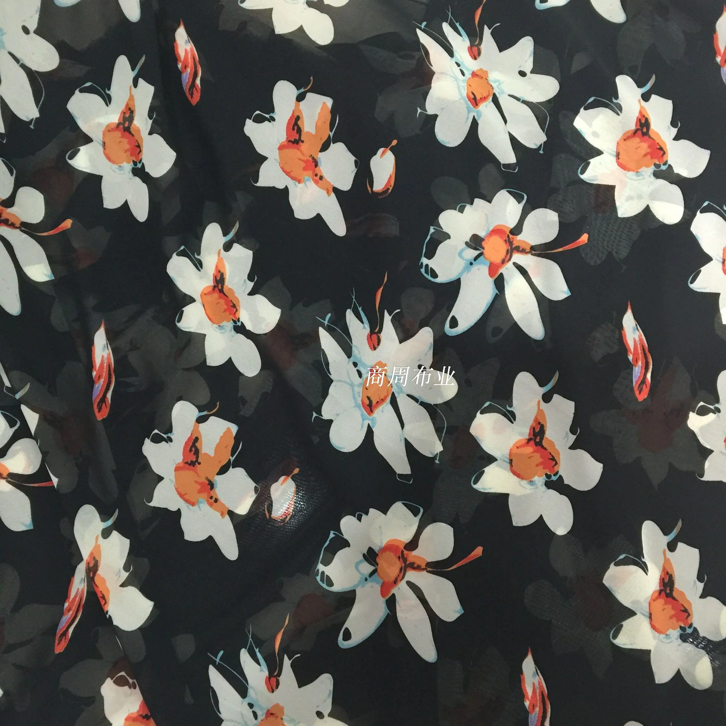 Лоскутное Tissus Au Metre шелковая ткань Печатный шифон S Цветок богемное платье праздничная одежда ткани