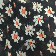 Лоскутное Tissus Au Metre шелковая ткань Печатный шифон S Цветок богемное платье праздничная одежда ткани