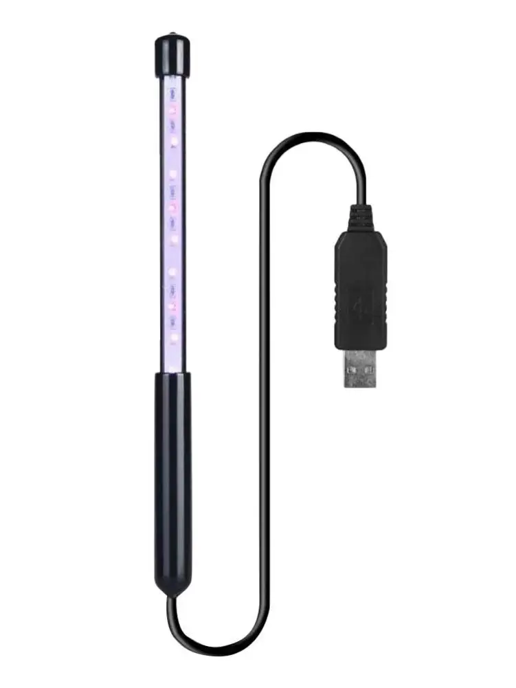 Бактерицидная uvc лампа ультрафиолетовая черная светильник Usb портативная 5 Вт УФ