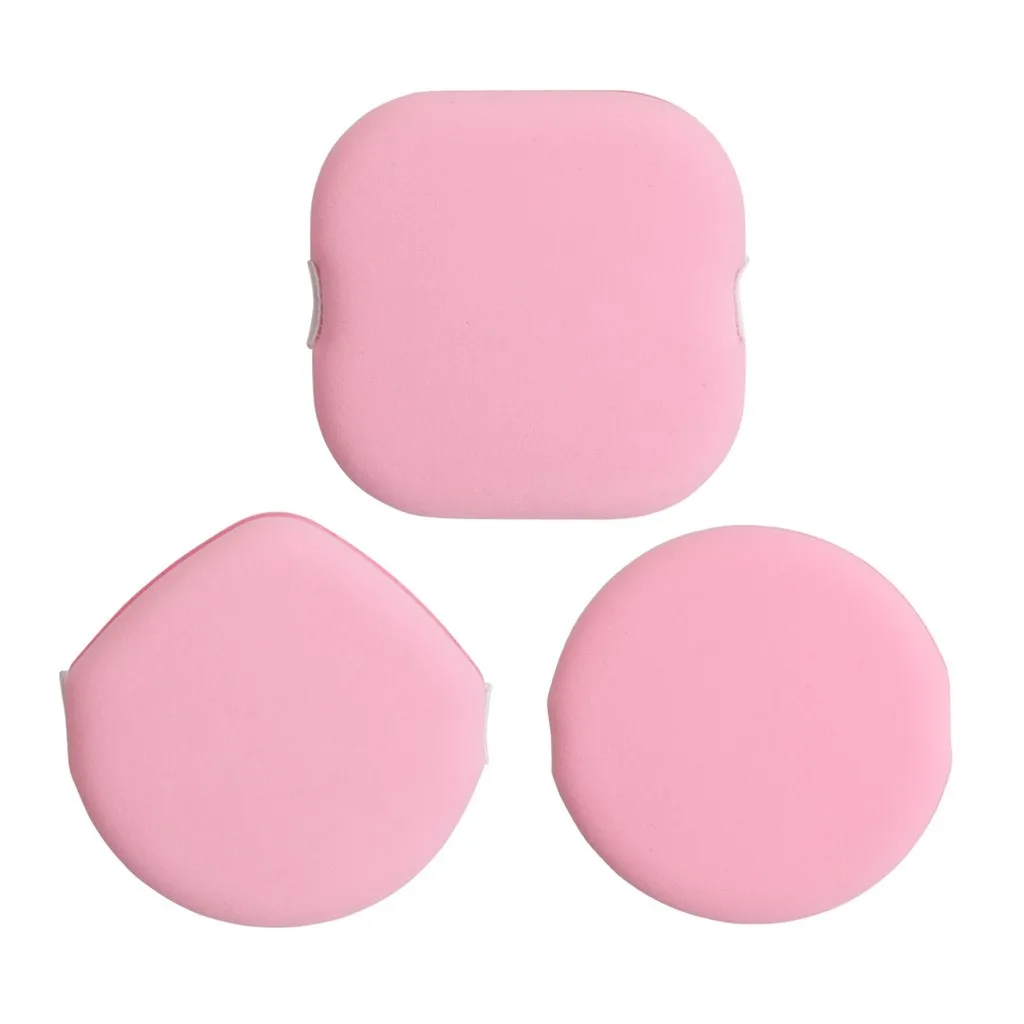 3 шт микрофибры колодки для удаления мягкое полотенце для очищения лица макияж прозрачная губка мягкие гладкие все натуральные салфетки для снятия макияжа - Цвет: Pink