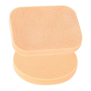 

2pcs Make up Sponges Rectangle Round Skin Care Soft Cleaning Makeup Tool Powder Puff Sponges for Ladies Girls Women
