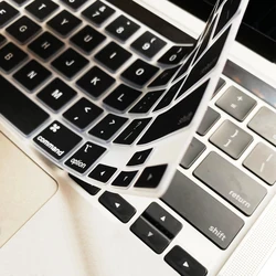 Housse de clavier en Silicone pour Apple Macbook, housse de protection souple, étanche à la poussière, accessoires pour ordinateur portable 