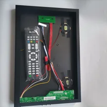 Tv Controller Board Av Hdmi-Compatibel Usb Vga + Aluminium Metal Case Panel Back Cover Box Voor Universal panel Lcd