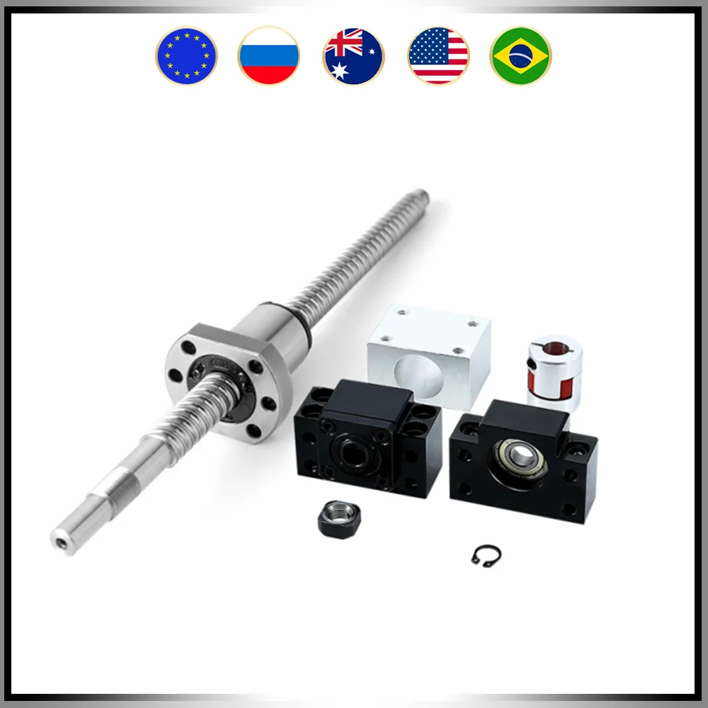 SFU1210 SFU1204 шариковый винт C7 с концевой обработкой + 1204 /1210 шариковая гайка Корпус