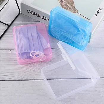 

1PC Portable Dustproof Mask Storage Case Disposable Face Masks Container Safe Pollution-Free Protection Mask Cleaning Supplies