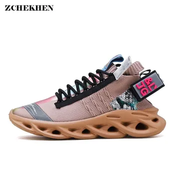 

Man Casual Shoes Summer Fashion Breathable Lace Up Air mesh chunky Sneakers Shoes Zapatillas Hombre Casual Tenis Hombre Y-1