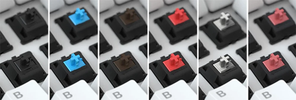 Teclado mecânico Bonito dos desenhos animados argila