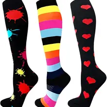 Мужские Компрессионные носки в стиле хип-хоп, Harajuku, веселые велосипедные носки с изображением лисы, нарядные носки для мужчин, Свадебный Рождественский подарок, мужские чулки