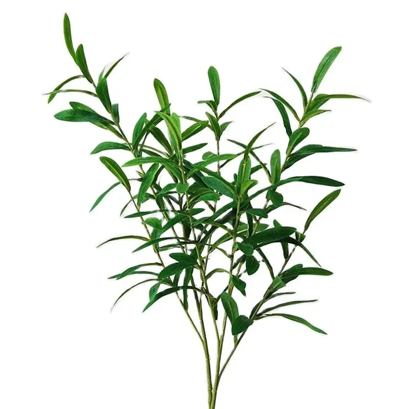 10Pcs Fake Greenery Olive Branch (8 stems/piece) Simulation Green Plant for Wedding Centerpieces Home Showcase Decorative Flower | Дом и сад