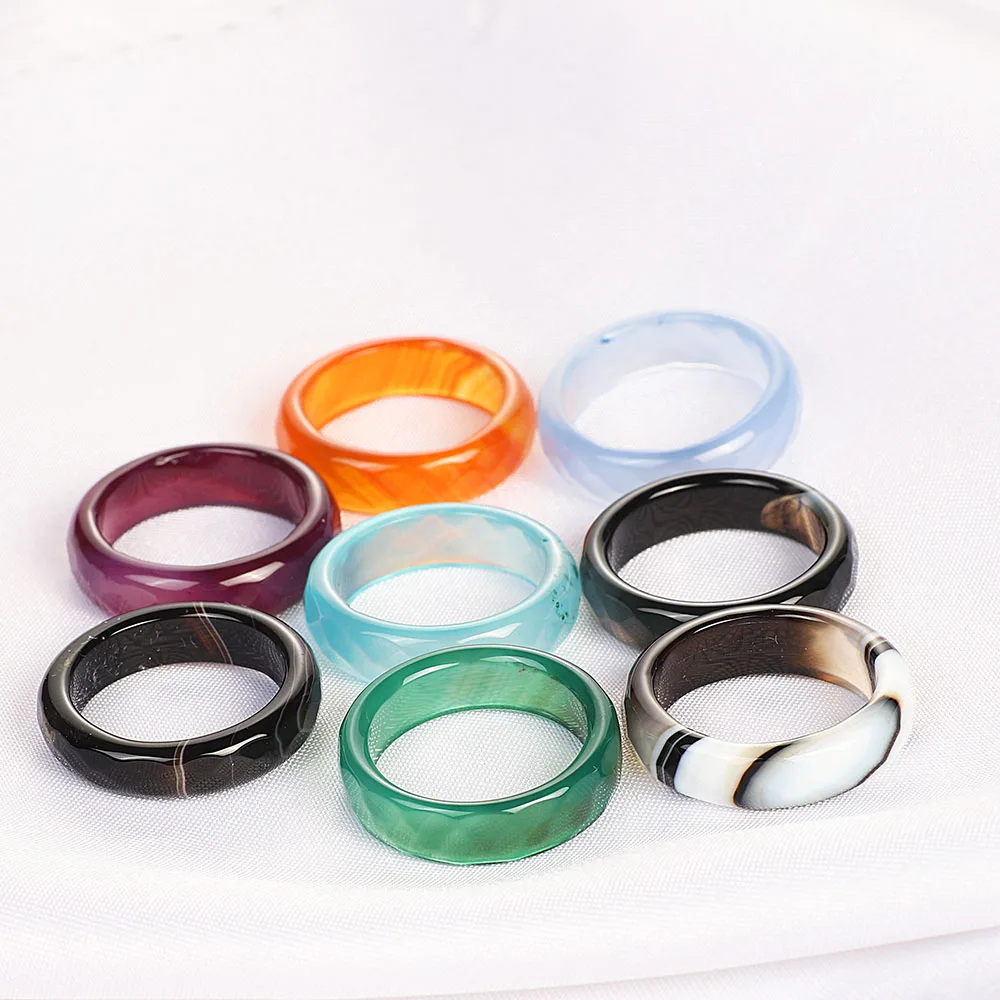 Großhandel Bulk Lots Damen 50 Stück Facettierte Mischfarbe Stein Fingerringe Band Paar Hochzeit Verlobung Herrenring KOSTENLOS – Detail 7