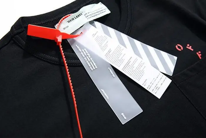 19ss Off-White OW акварельные граффити стрелы для мужчин пара влюбленных моделей хлопок Мода Круглый вырез короткий рукав Футболка