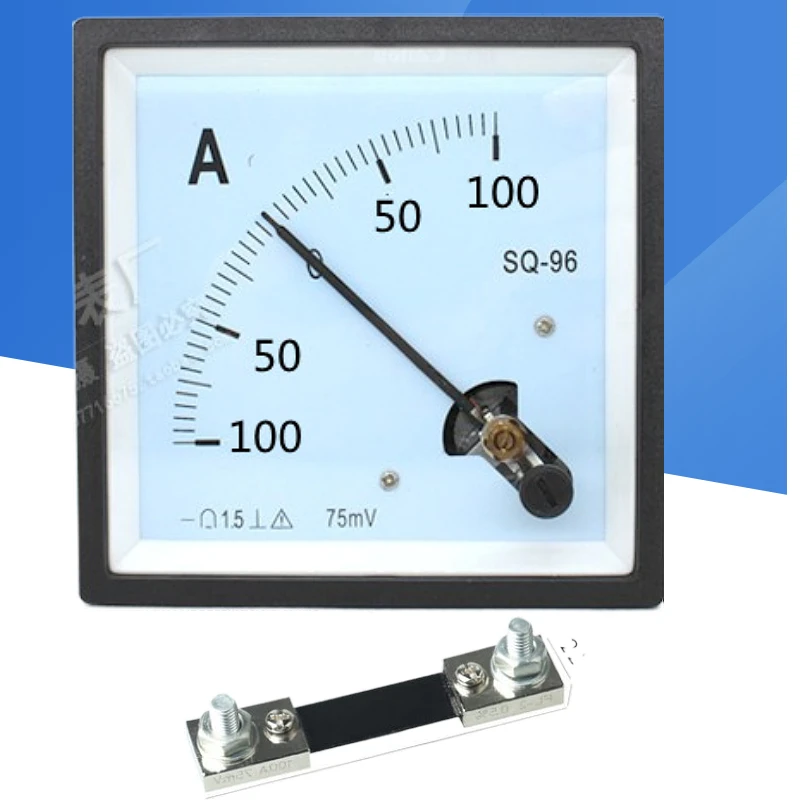 

Pointer type DC ammeter CZ / SQ-96 ± 30a50a100a200a with 75mV shunt