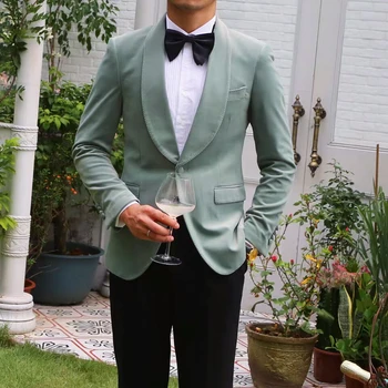 

Pink Men Suit For Wedding Custom Made Blazer Party Dinner Groom Wear Blazer Best Man Wear Two Piece (Jacket+Pants)