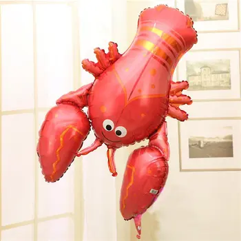 

1pcs 98*78cm Big Lobsters Balloon Aluminum Foil Animal Balloons Party Decoration Air Balls Inflatable Celebration Toys Supplies