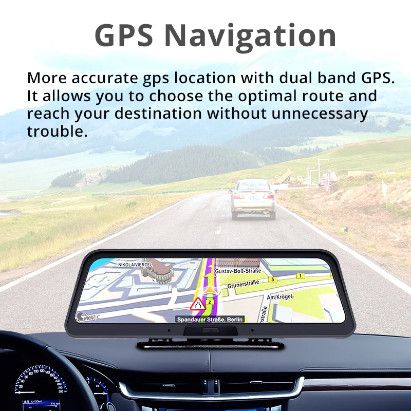 Bluavido 1" ips 4G Android умный Автомобильный видеорегистратор Камера gps навигация ADAS FHD 1080P Автомобильный видеорегистратор WiFi удаленный мониторинг