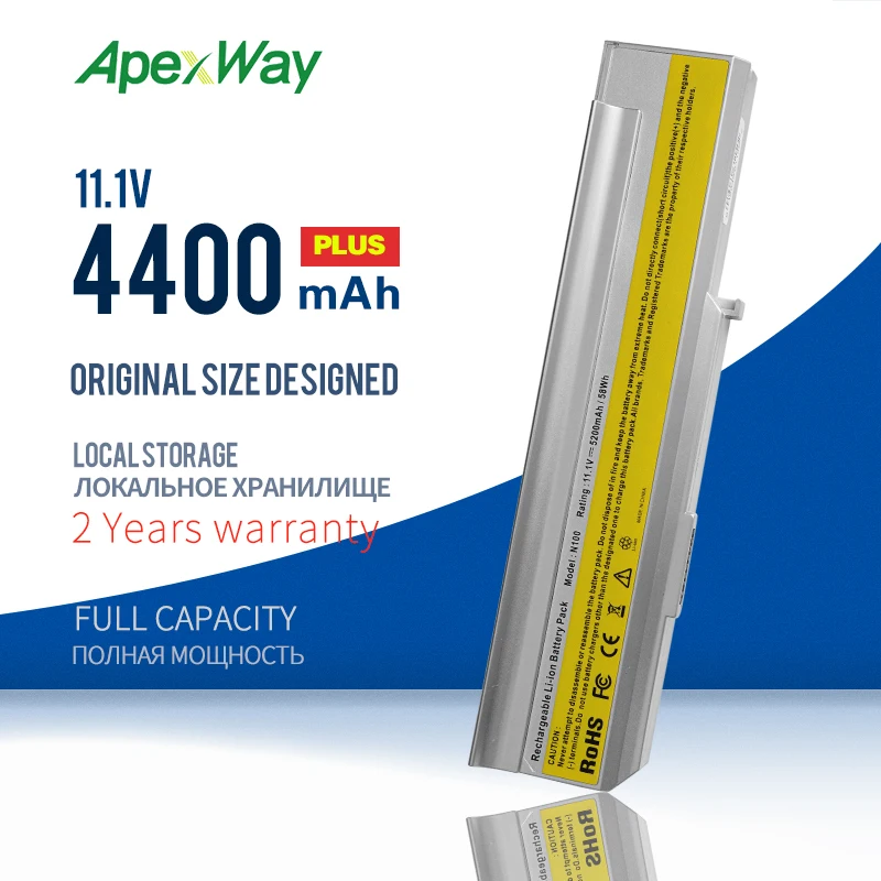 Аккумулятор для ноутбука Apex Way N100 LENOVO 3000 C200 8922 0689 0768 Series N200 0769 4400 мАч | Компьютеры и