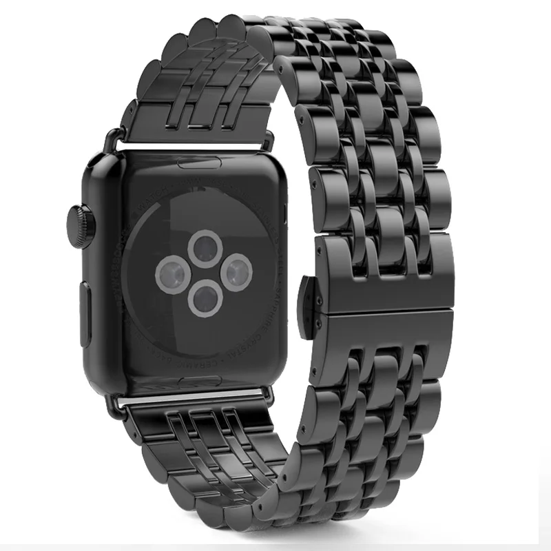 Ремешок из нержавеющей стали для Apple Watch band 42 мм 38 мм iWatch 4 band 44 мм 40 мм Роскошный металлический ремешок для часов Браслет Apple watch 4 3 21